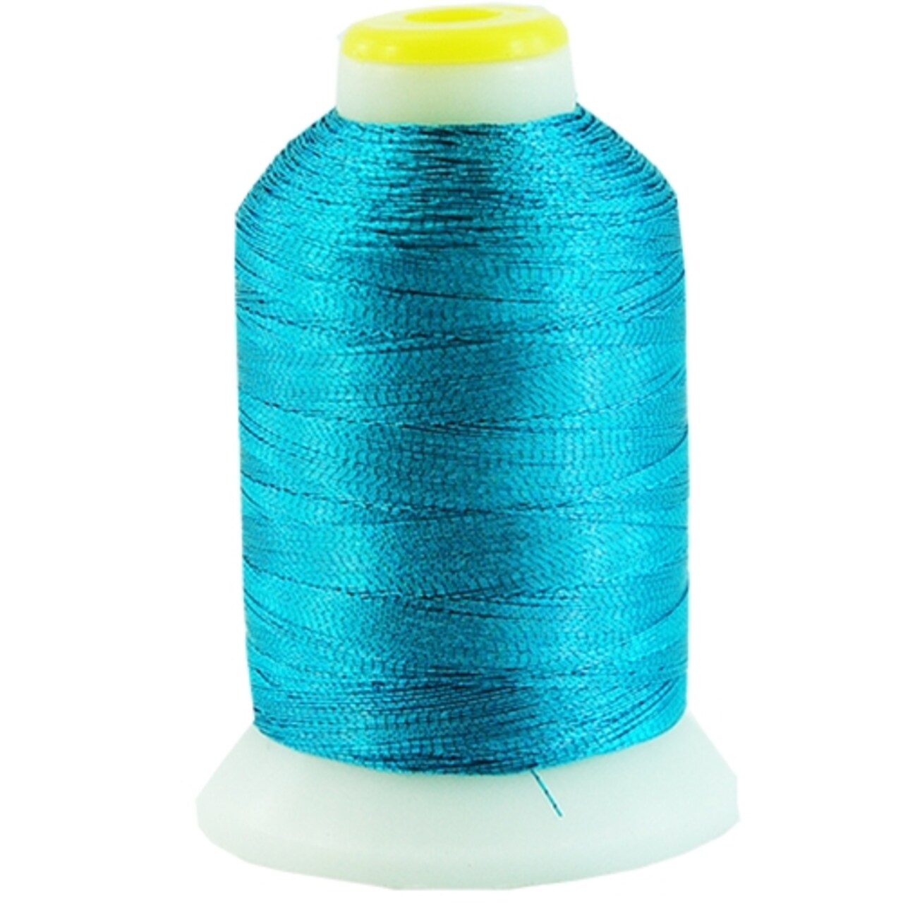 Threadart Metallic Embroidery Thread | 500 Meter Cones (550 Yards) | 20 Brilliant Shiny Colors | For Machine Embroidery